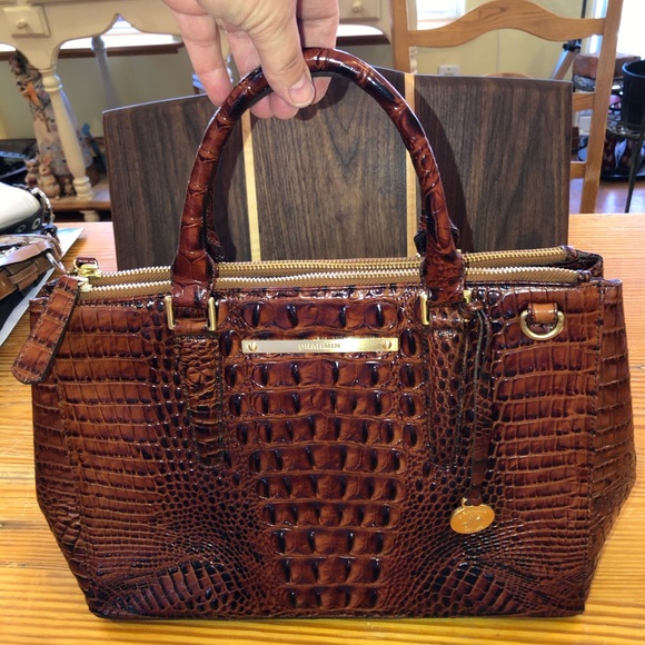 brahmin large duxbury satchel pecan melbourne